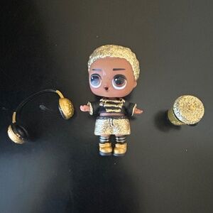 LOL Surprise Boys KING BEE (RARE) Glitter Bling Series Mini 3” Figure Doll.
